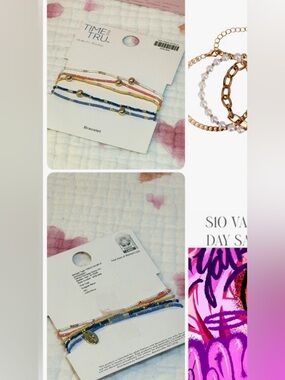 Time and Tru Multicolor Beaded Bracelet Set